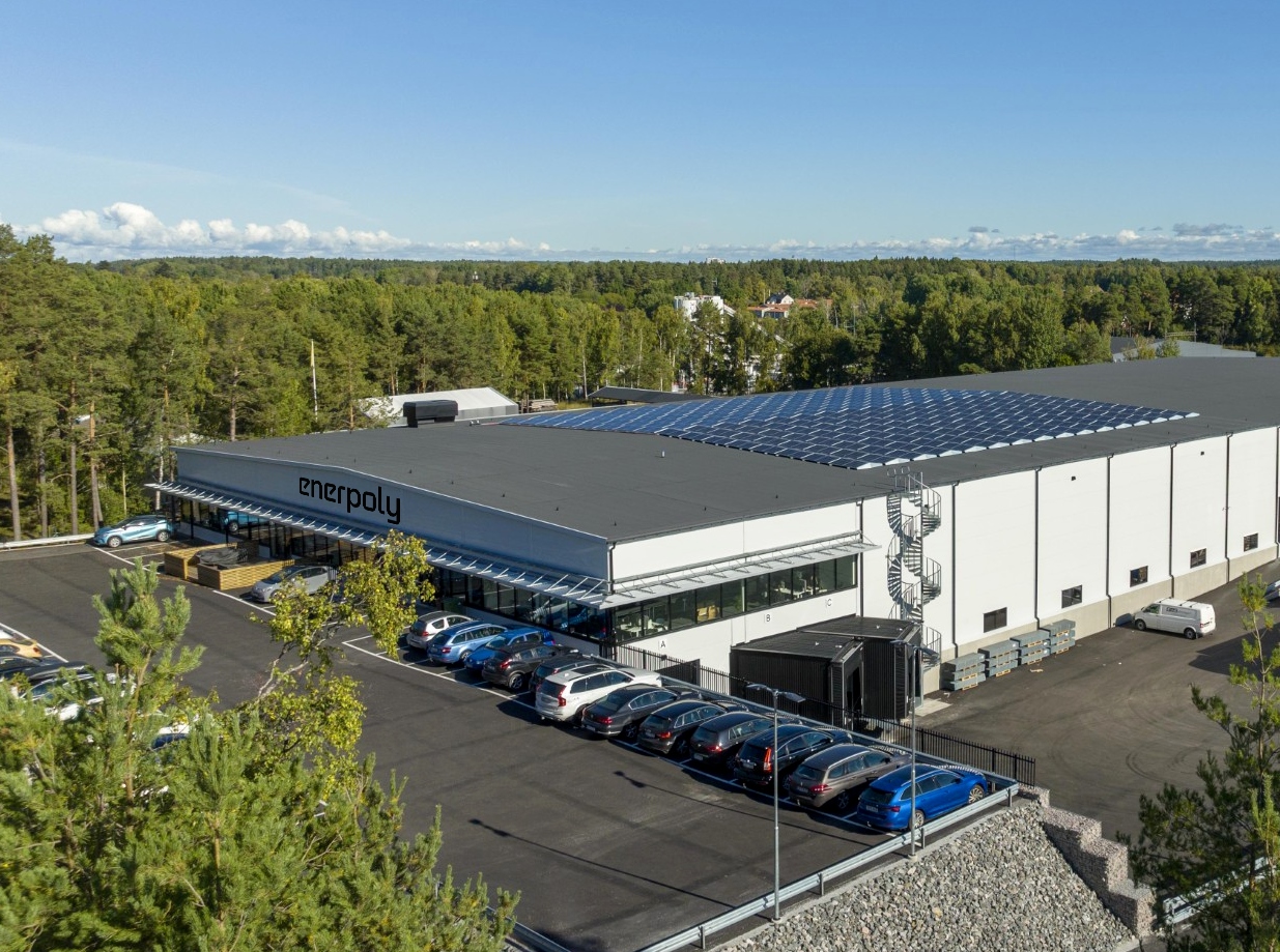 Enerpoly's new zinc-ion battery factory in Stockholm 