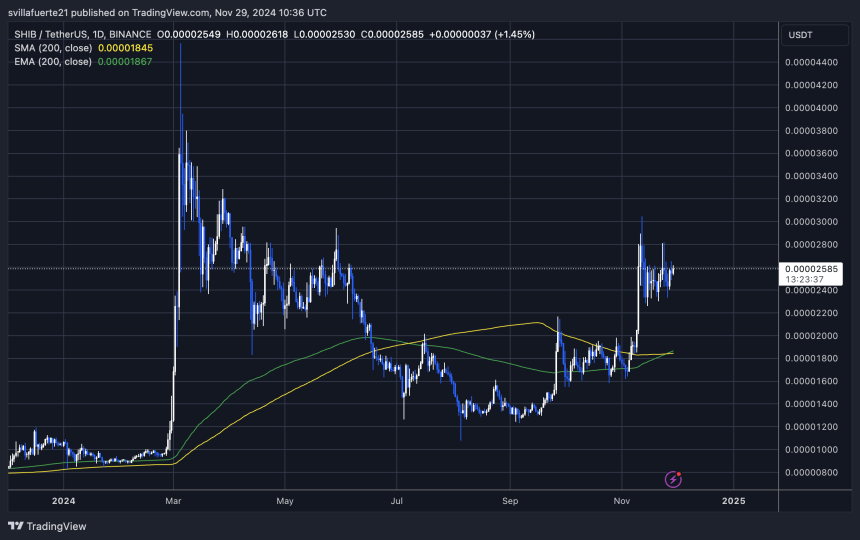 SHIB testing crucial supply 