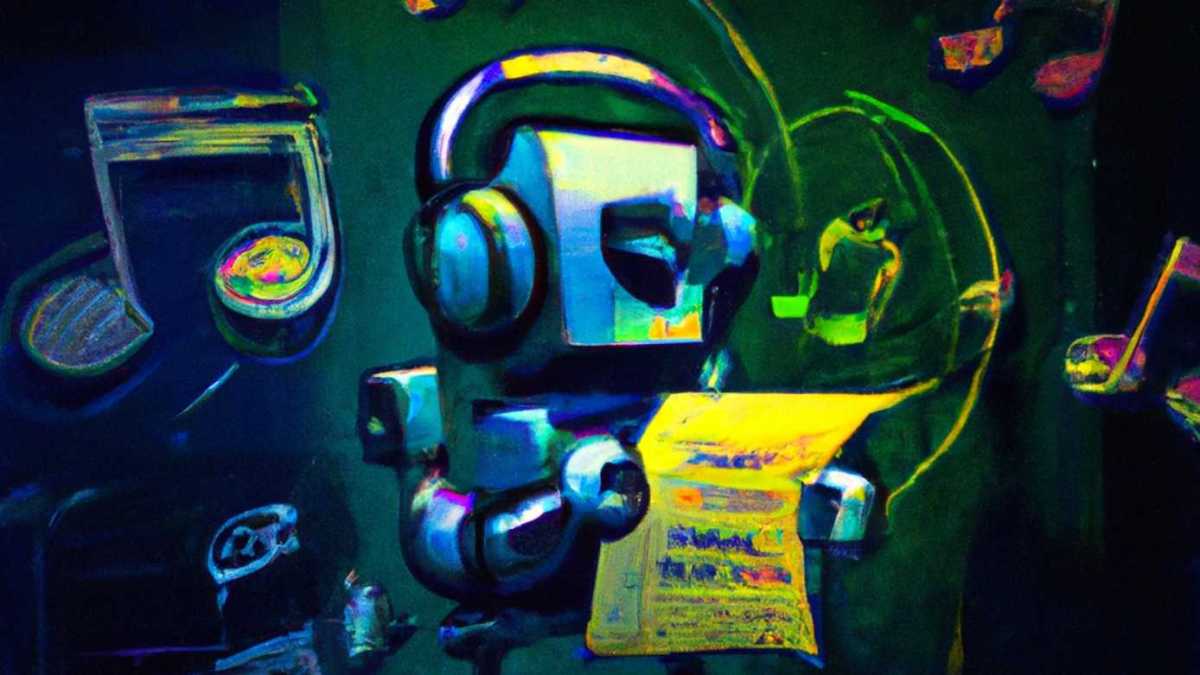 A robot reading music